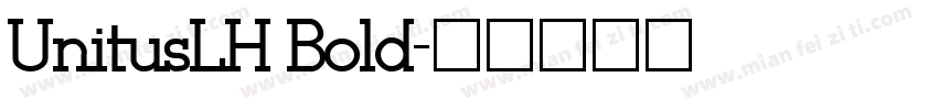 UnitusLH Bold字体转换